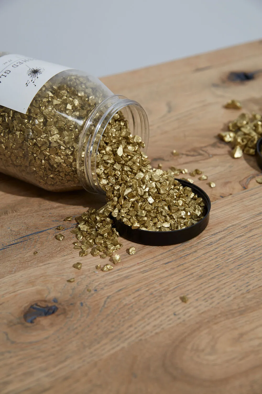 Crushed Glass in Antique Gold Houseplant Accent Bowl Filler - Available In Course & Fine