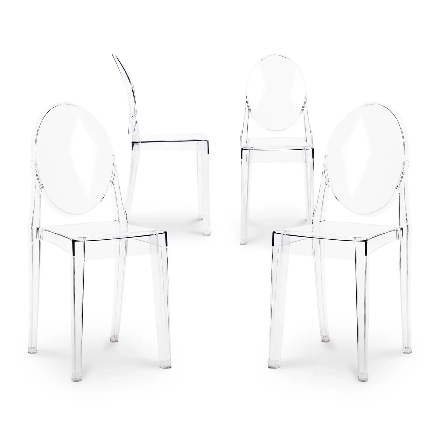 Crystal Dining Chair, Clear By World Modern Design