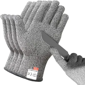 Cut Resistant Gloves for Kitchen and Garden Safety Grade 5 Hppe Protection Against Scratches and Cuts