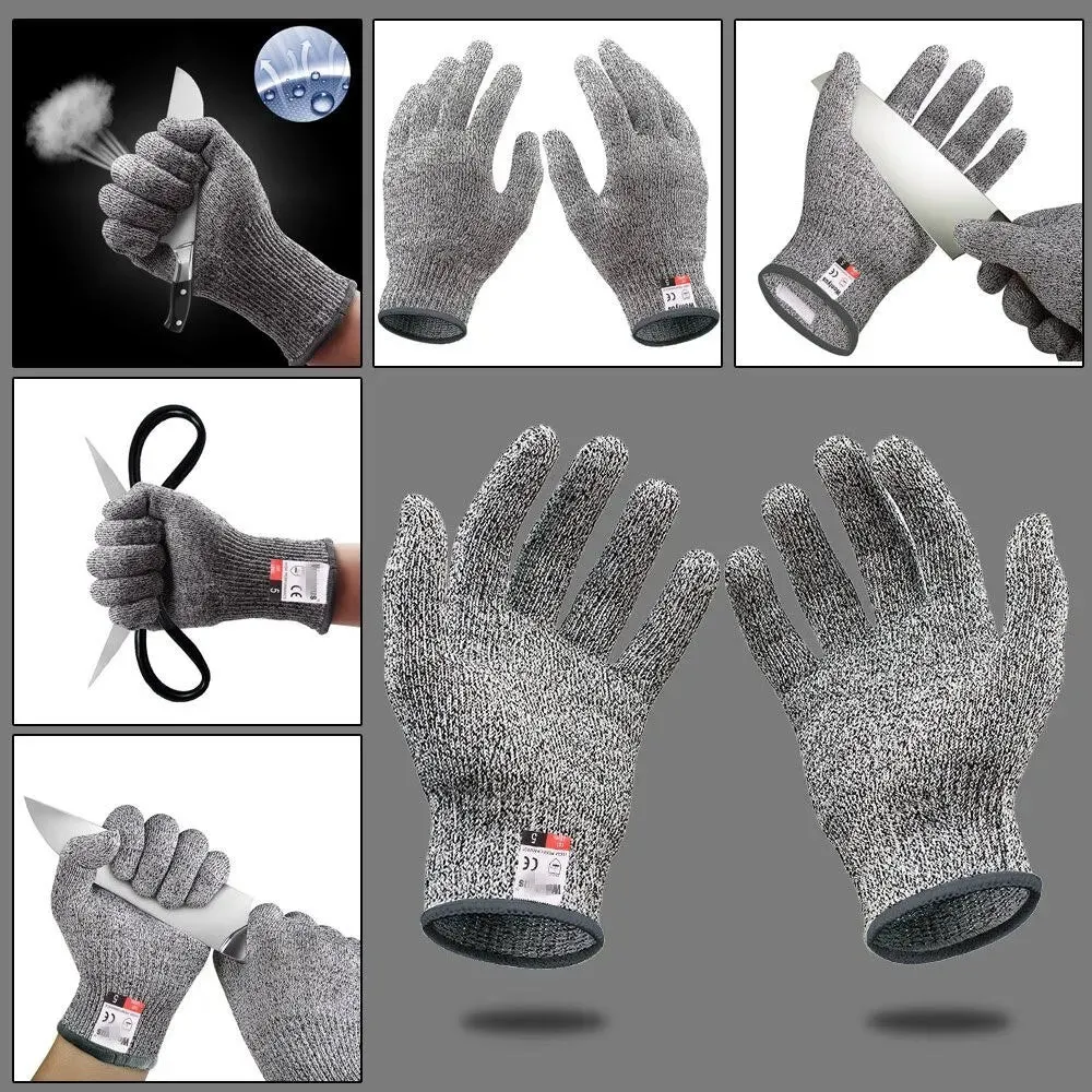 Cut Resistant Gloves for Kitchen and Garden Safety Grade 5 Hppe Protection Against Scratches and Cuts
