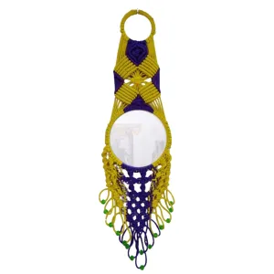 D R Handloom Knotted Mirror for Home Decoration Length 1.5ft (Nylone Cord) (YBG1)