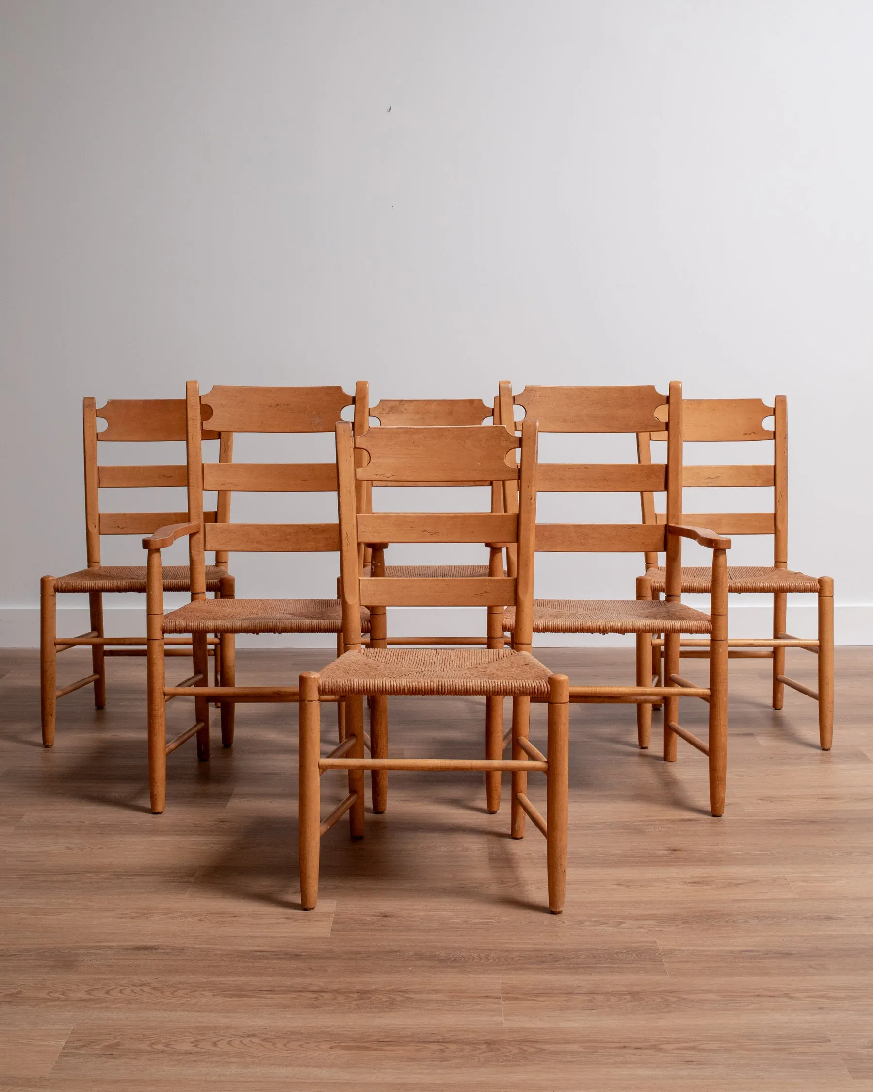 Danish Ladder-Back Chairs (S/6)