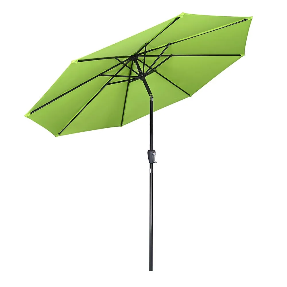 DIY 10 ft Tilting Outdoor Patio Umbrella 220g Yarn-dyed Canopy UV50 