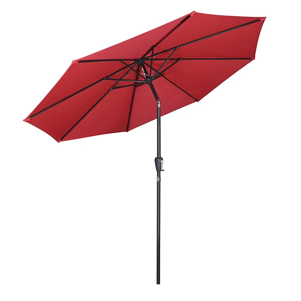 DIY 10 ft Tilting Outdoor Patio Umbrella 220g Yarn-dyed Canopy UV50 