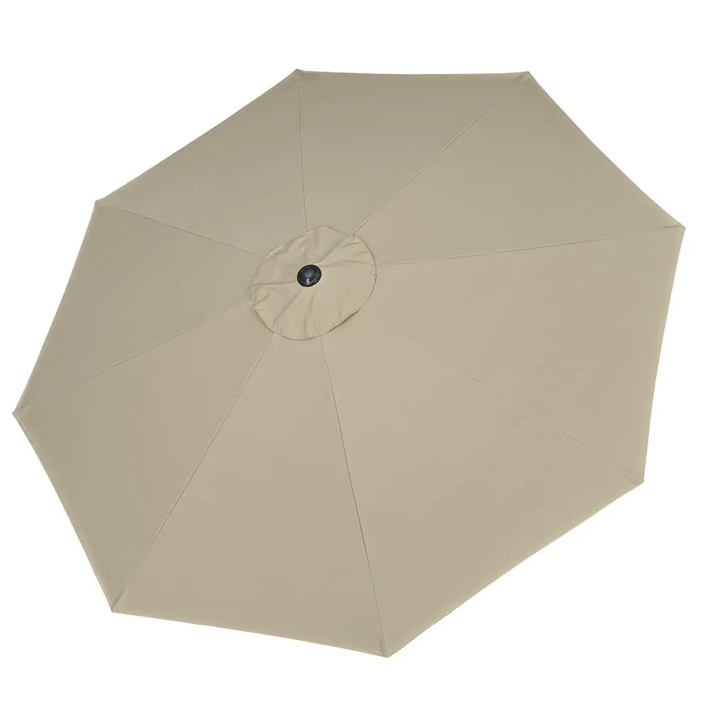 DIY 10 ft Tilting Outdoor Patio Umbrella 220g Yarn-dyed Canopy UV50 