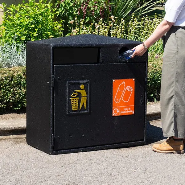 Double Never Rust Recycling Bin - 224 Litre