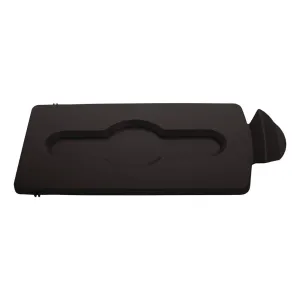 DY074 Rubbermaid SJRS Stream Topper Brown Closed Lid