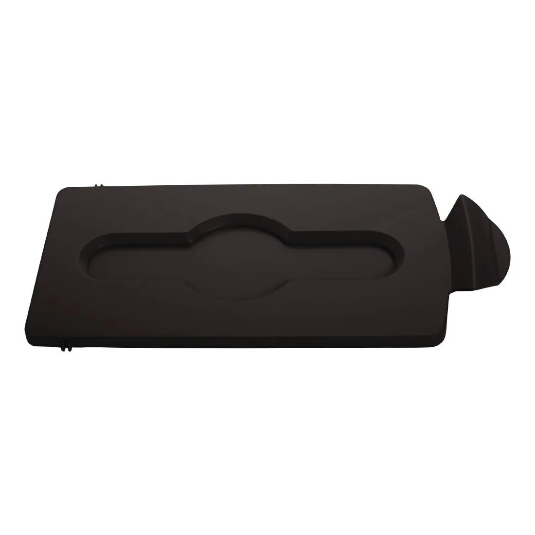 DY074 Rubbermaid SJRS Stream Topper Brown Closed Lid