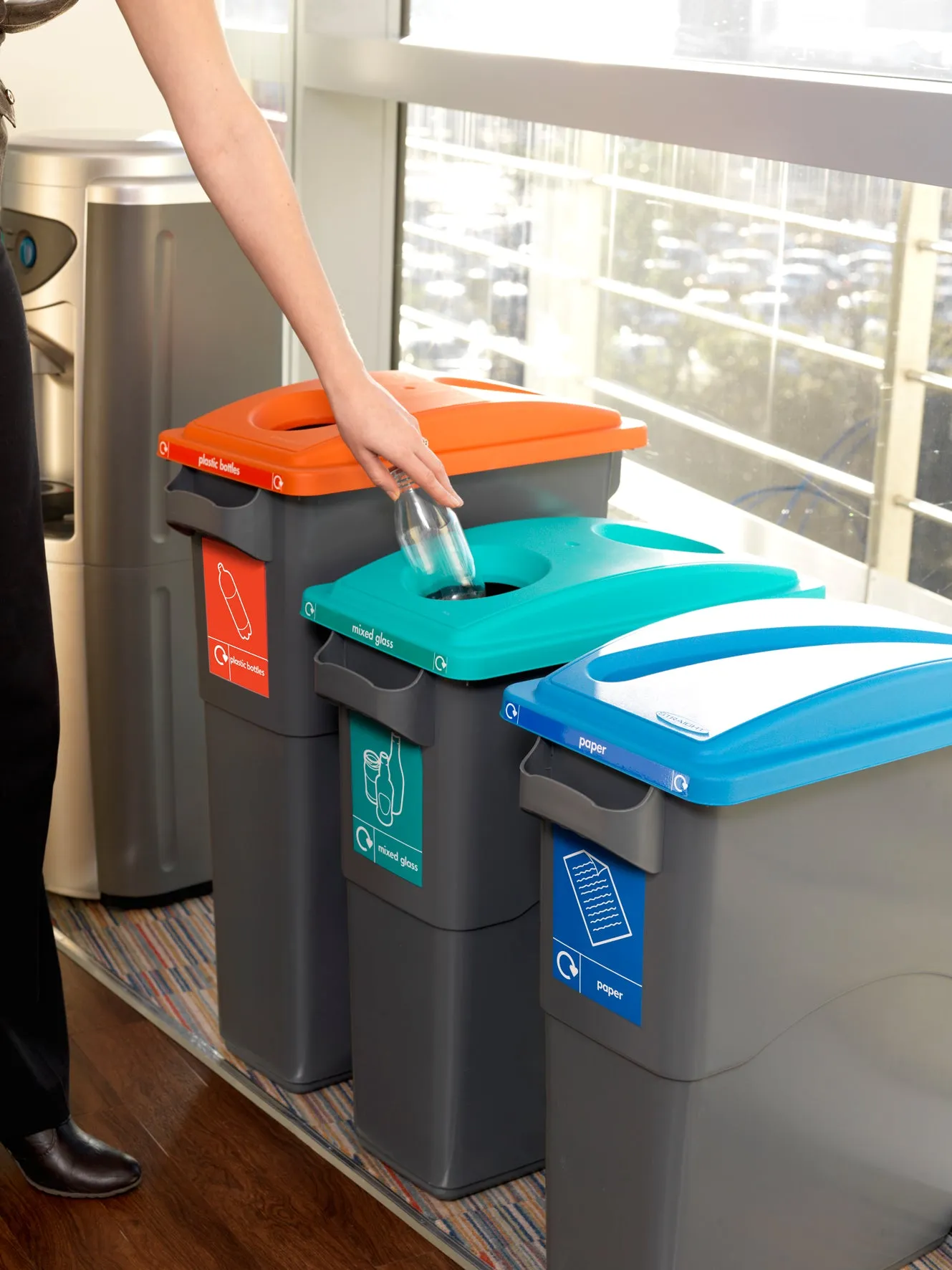 EcoSort Recycling Bin Round Aperture Lid (lid only)