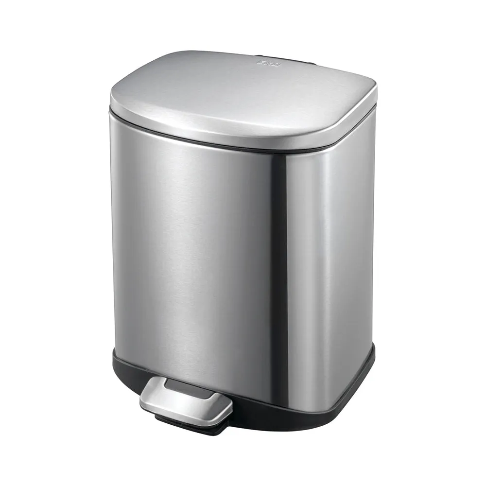 EKO Della Stainless Steel Rectangular Pedal Bin, 12-Liter