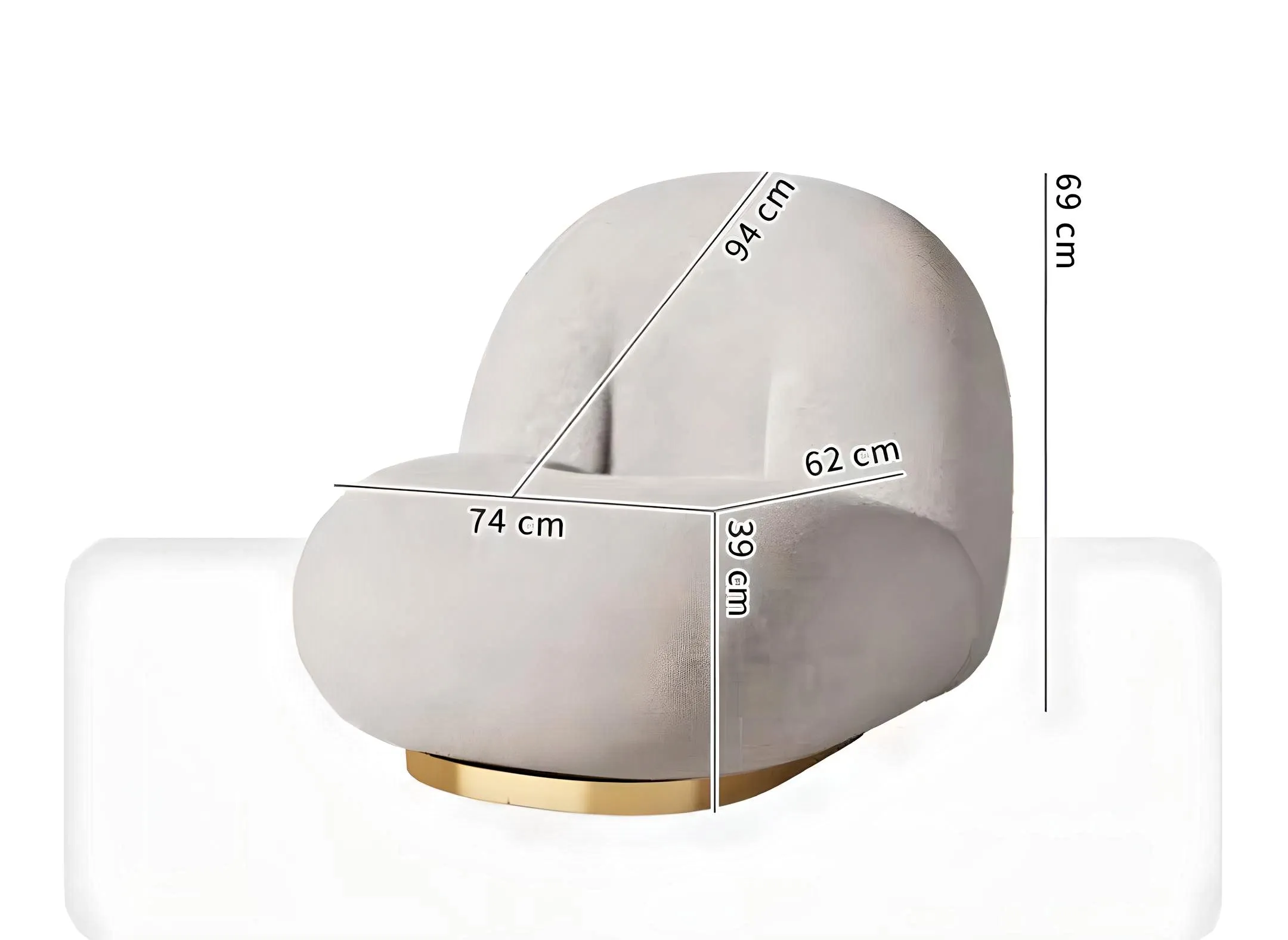 Elegance Luxe Swivel Chair