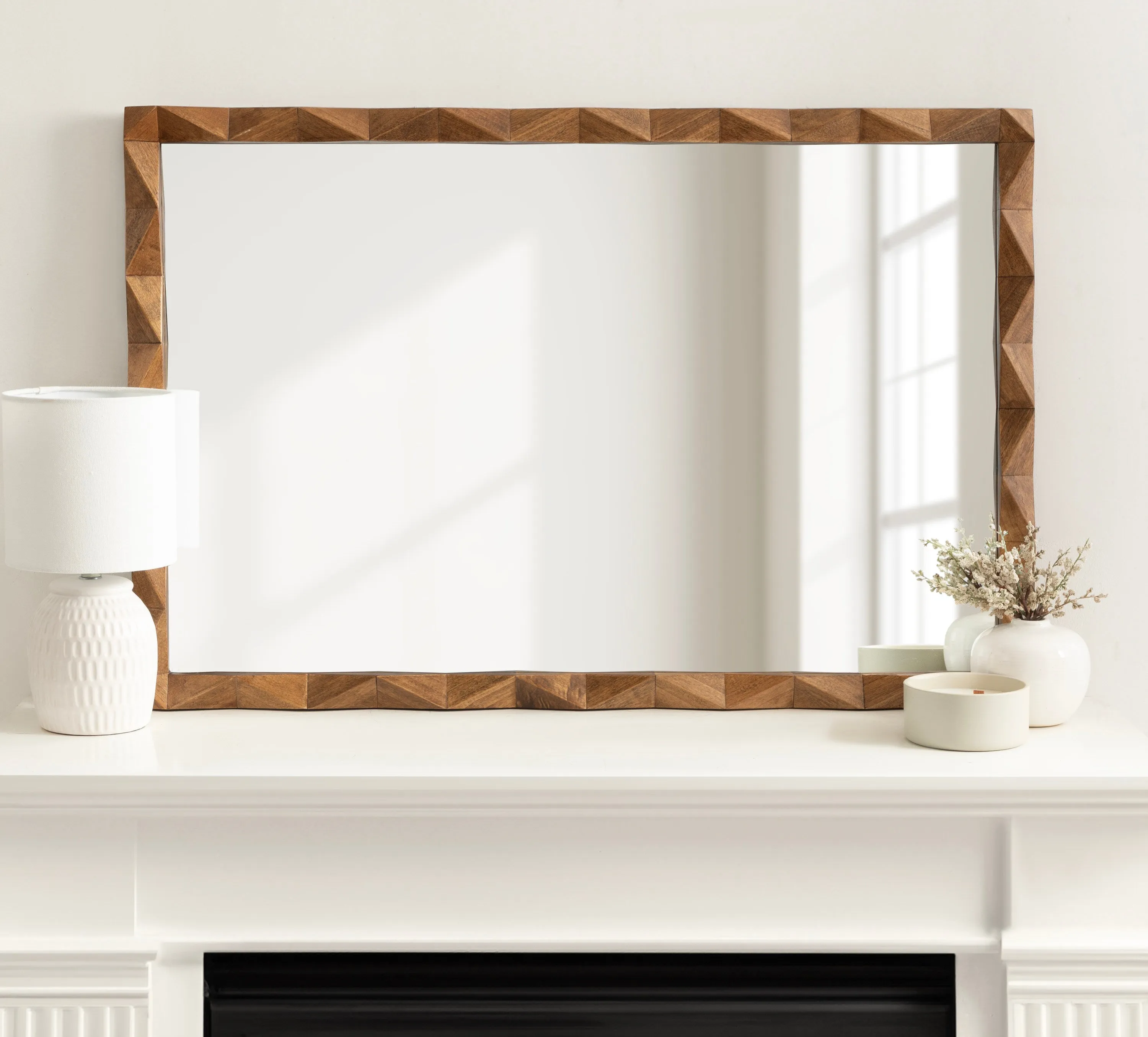 Endicott Rectangle Wood Mirror