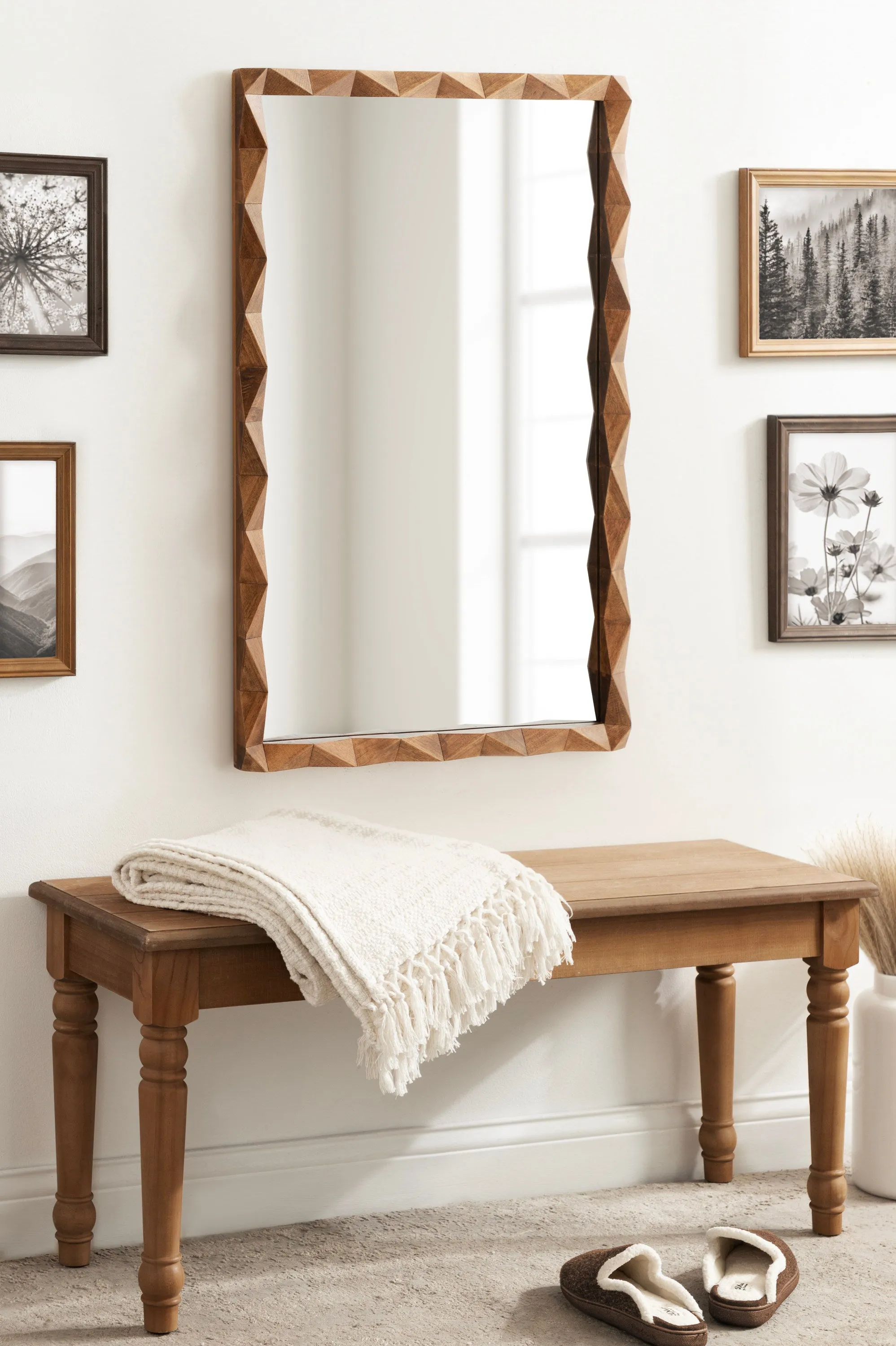 Endicott Rectangle Wood Mirror