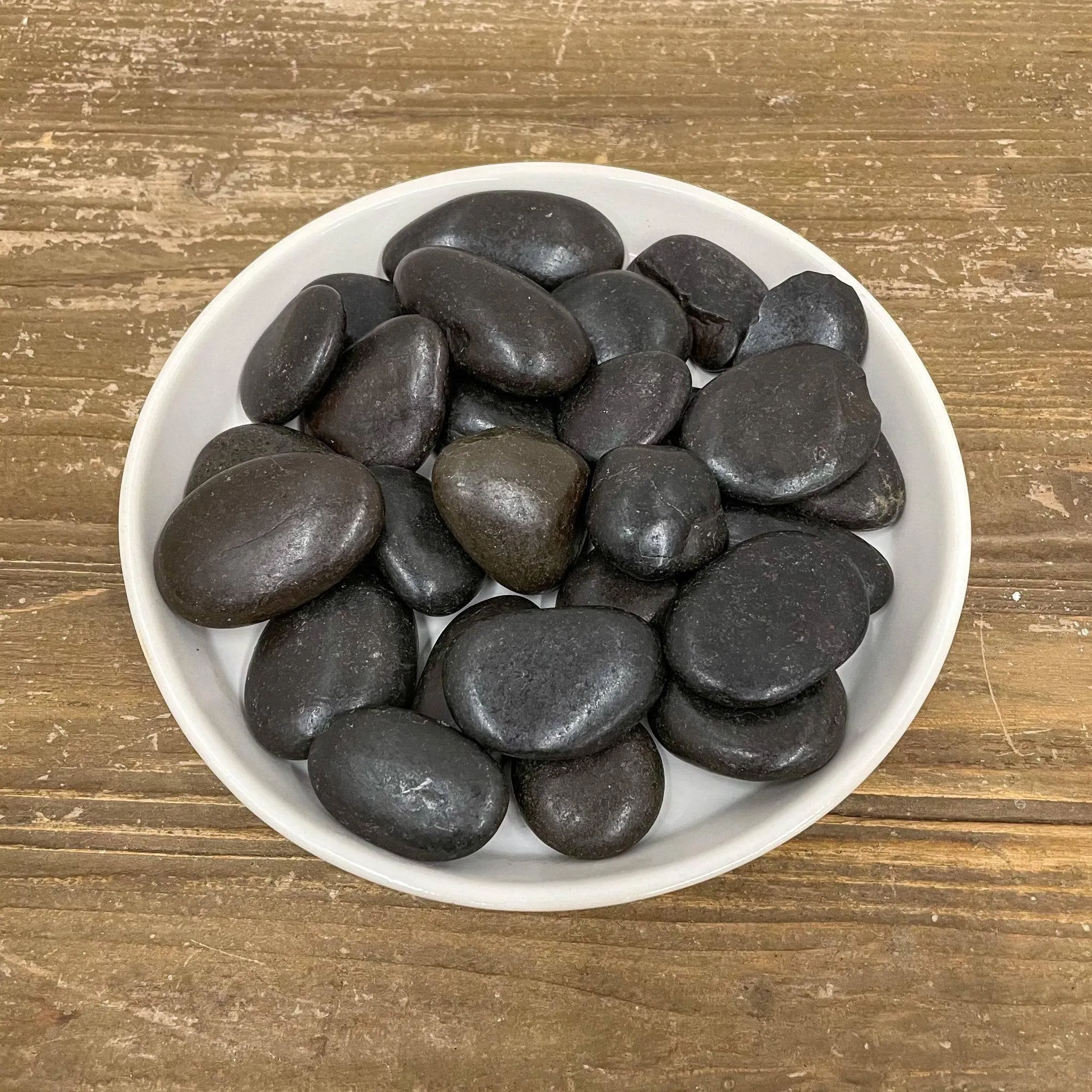 Exotic Pebbles - Polished Black Pebble - 5 lb.