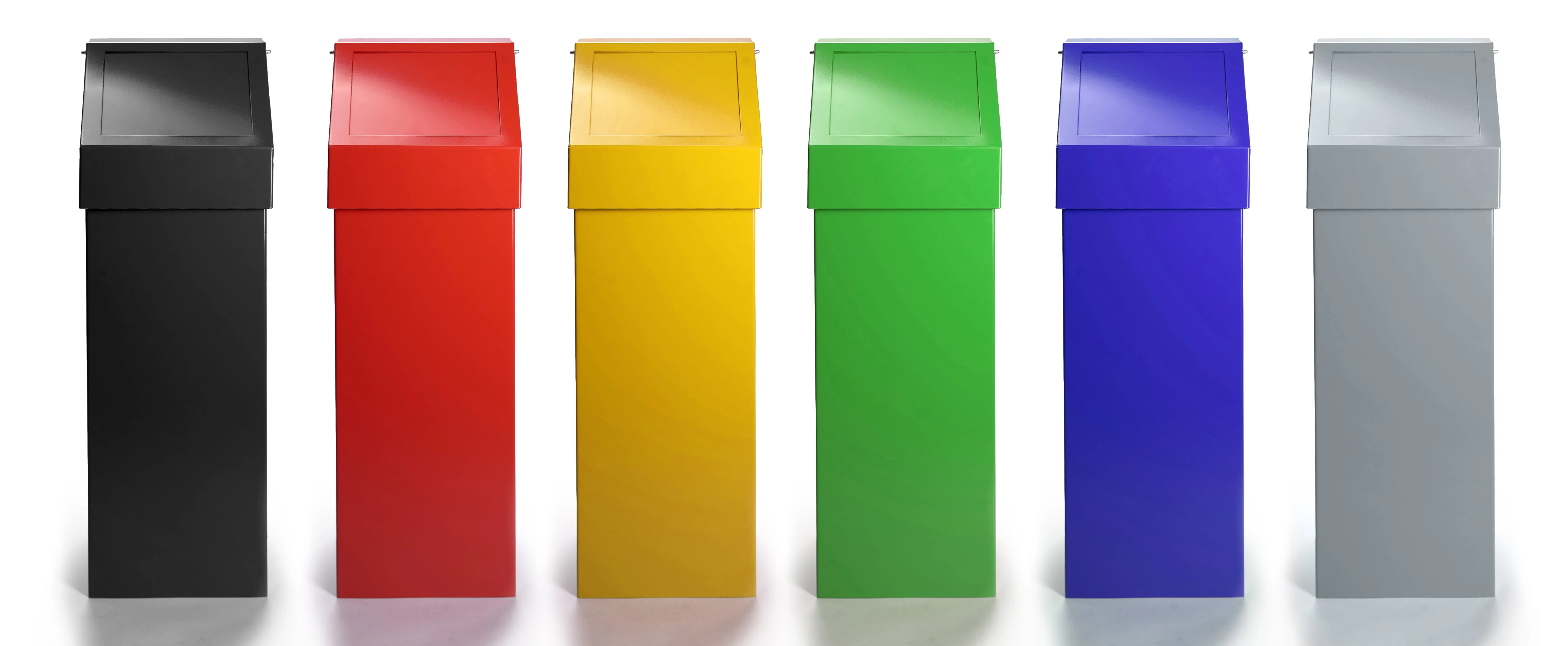 Fire Retardant 60 Litre Push Flap Bin