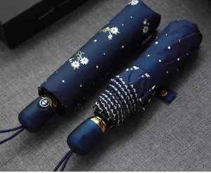 Flower Women's Automatic Mini Umbrellas - Anti UV