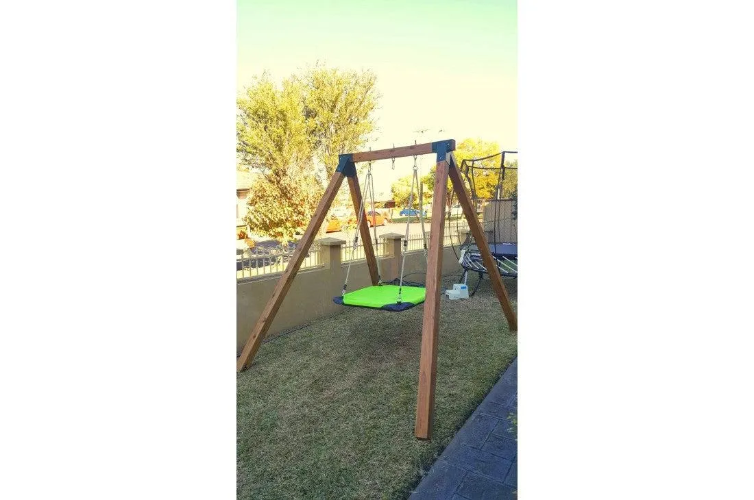 Free-Standing Cypress Timber Swing Frame - Ideal for Adults