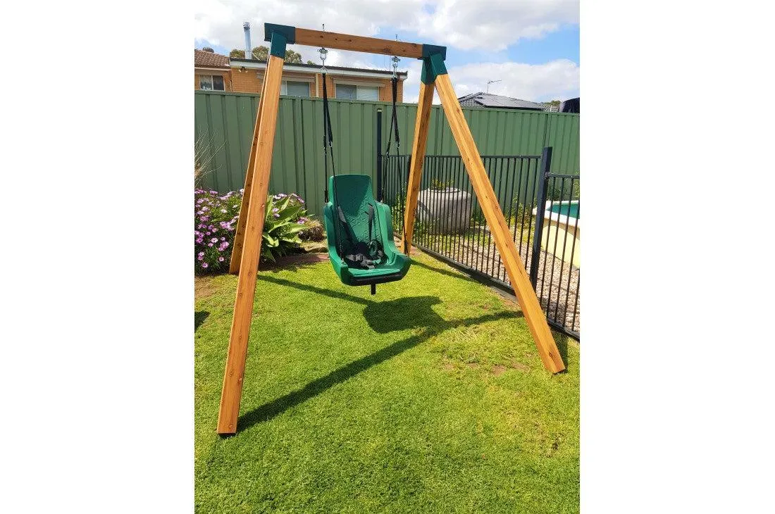 Free-Standing Cypress Timber Swing Frame - Ideal for Adults