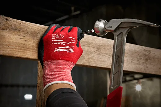 General Purpose Gloves - Milwaukee® Cut Level 1 Nitrile Dipped Gloves, 48-22-890
