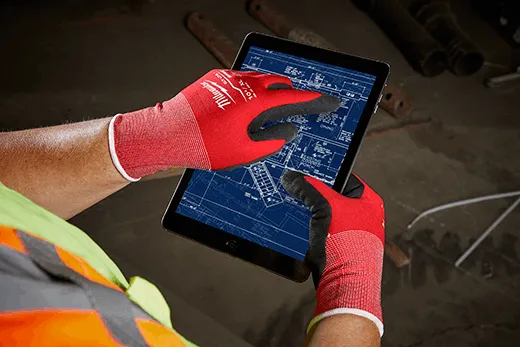 General Purpose Gloves - Milwaukee® Cut Level 1 Nitrile Dipped Gloves, 48-22-890