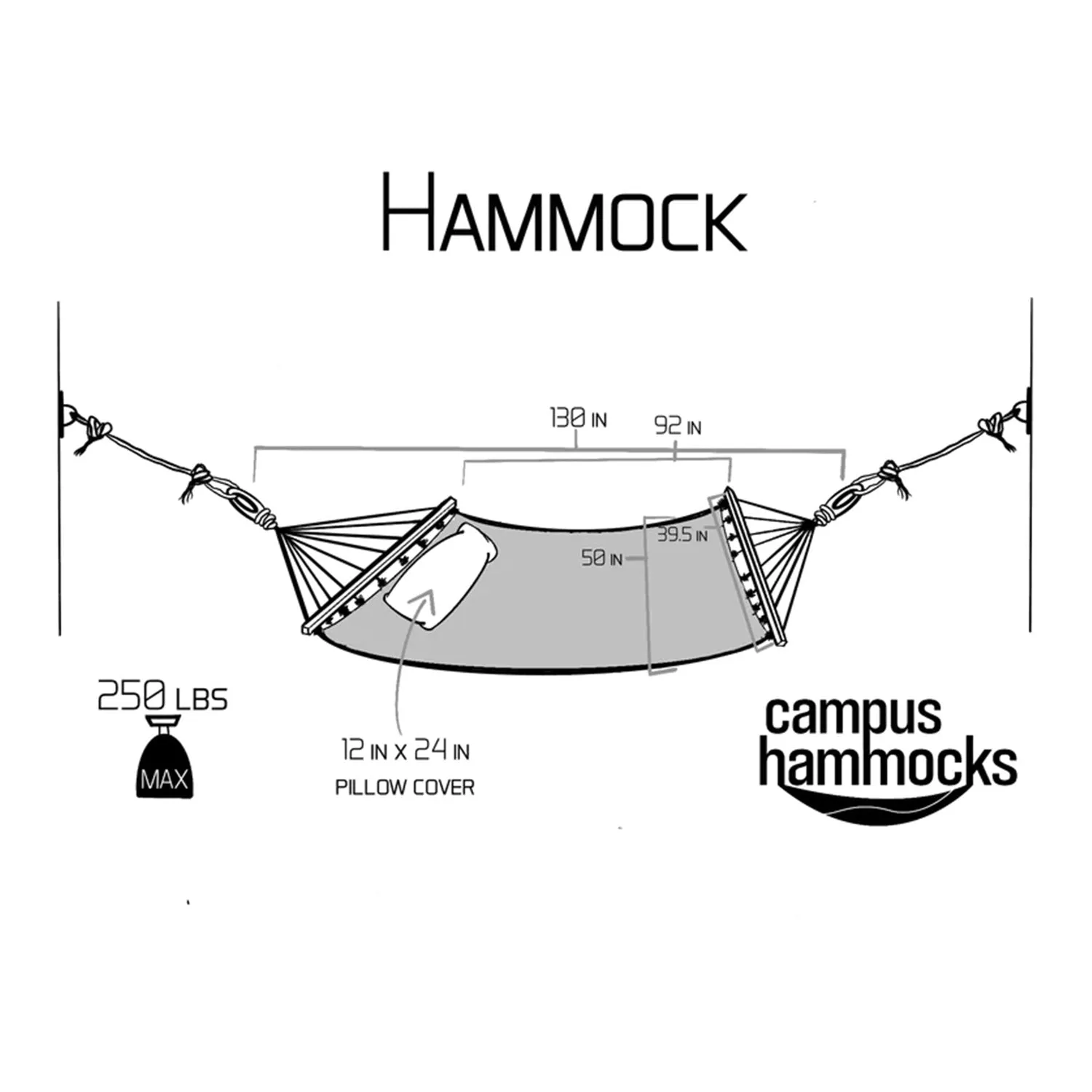 Georgia Tech Yellow Jackets Interlock Logo Hammock
