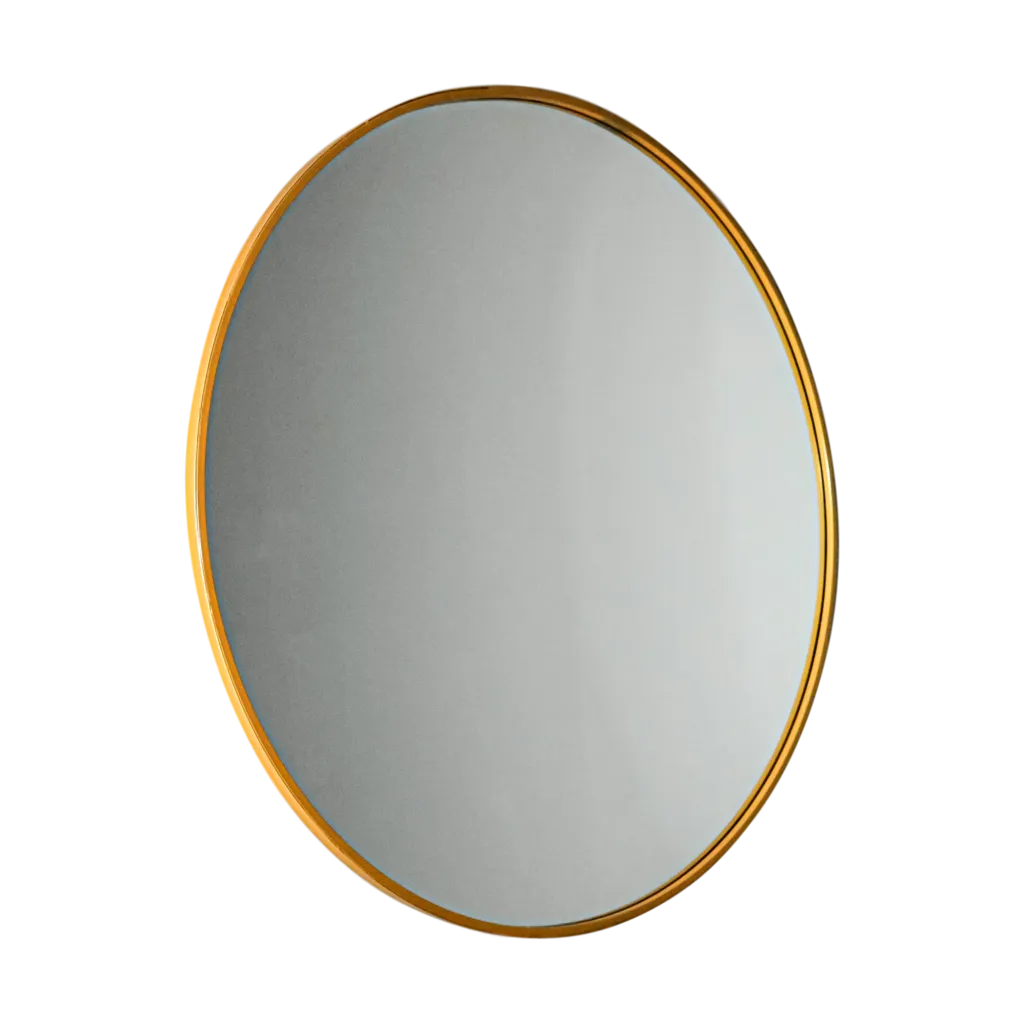 Gold Brooklyn Round Mirror - Medium