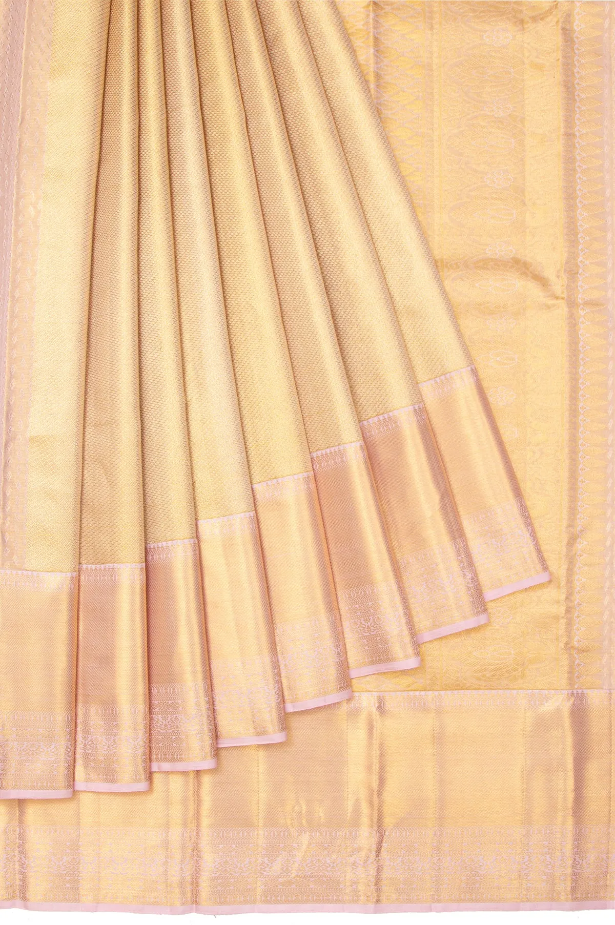 Gold  Kanchipuram Tissue Silk Saree