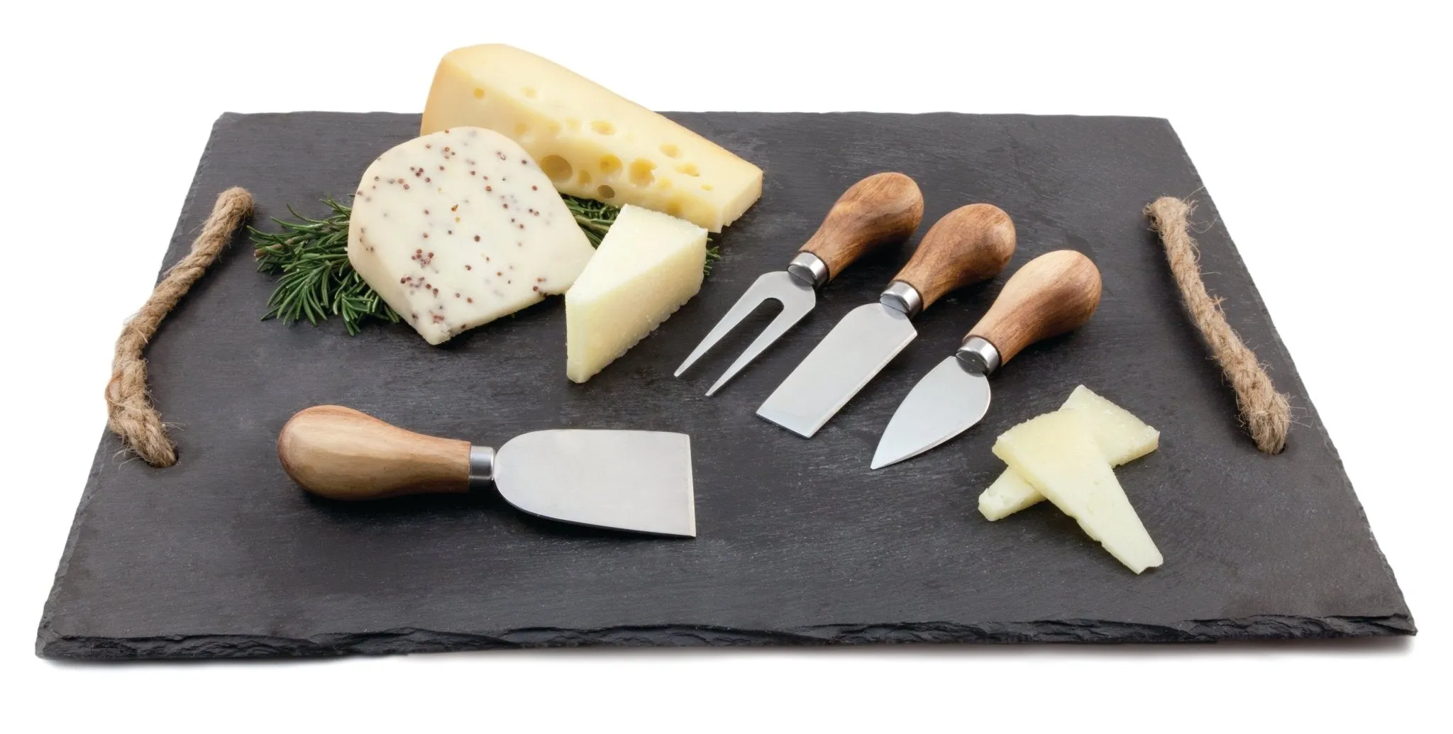 Gourmet Cheese Tool Set, Stainless Steel and Acacia Wood