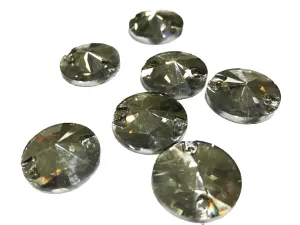 Gray Circular Glass Stones (18 mm)