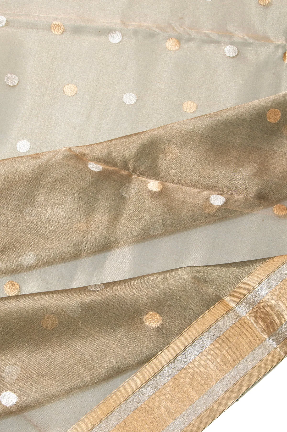 Green Banaras Tissue Silk Saree