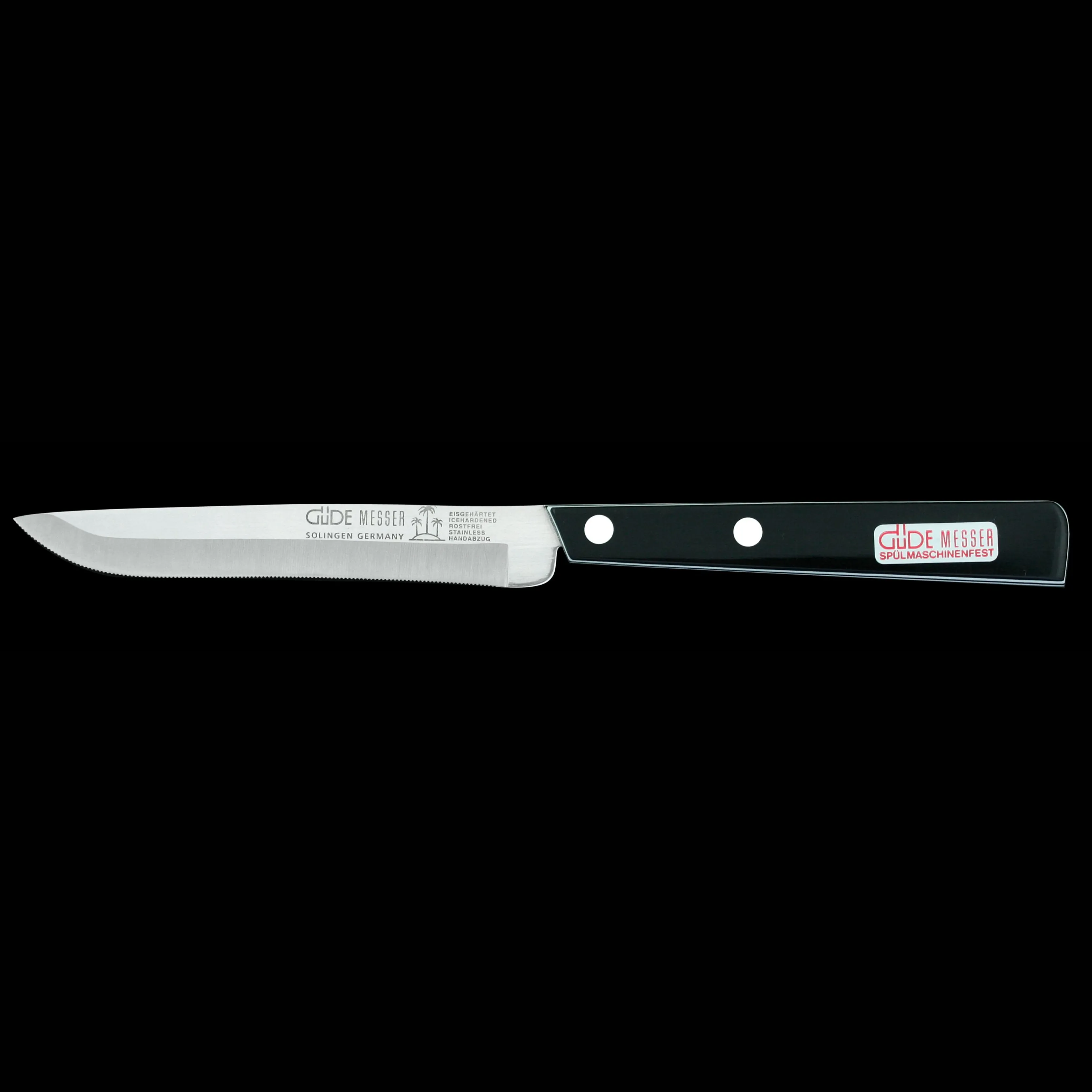 Gude Universal Knife With Black / White Hostaform Handle, 4-In