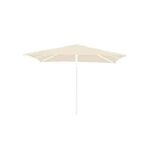 Gymkhana Palma Outdoor Centre Pole Umbrella without Base, White/Beige, 300x300x273 cm