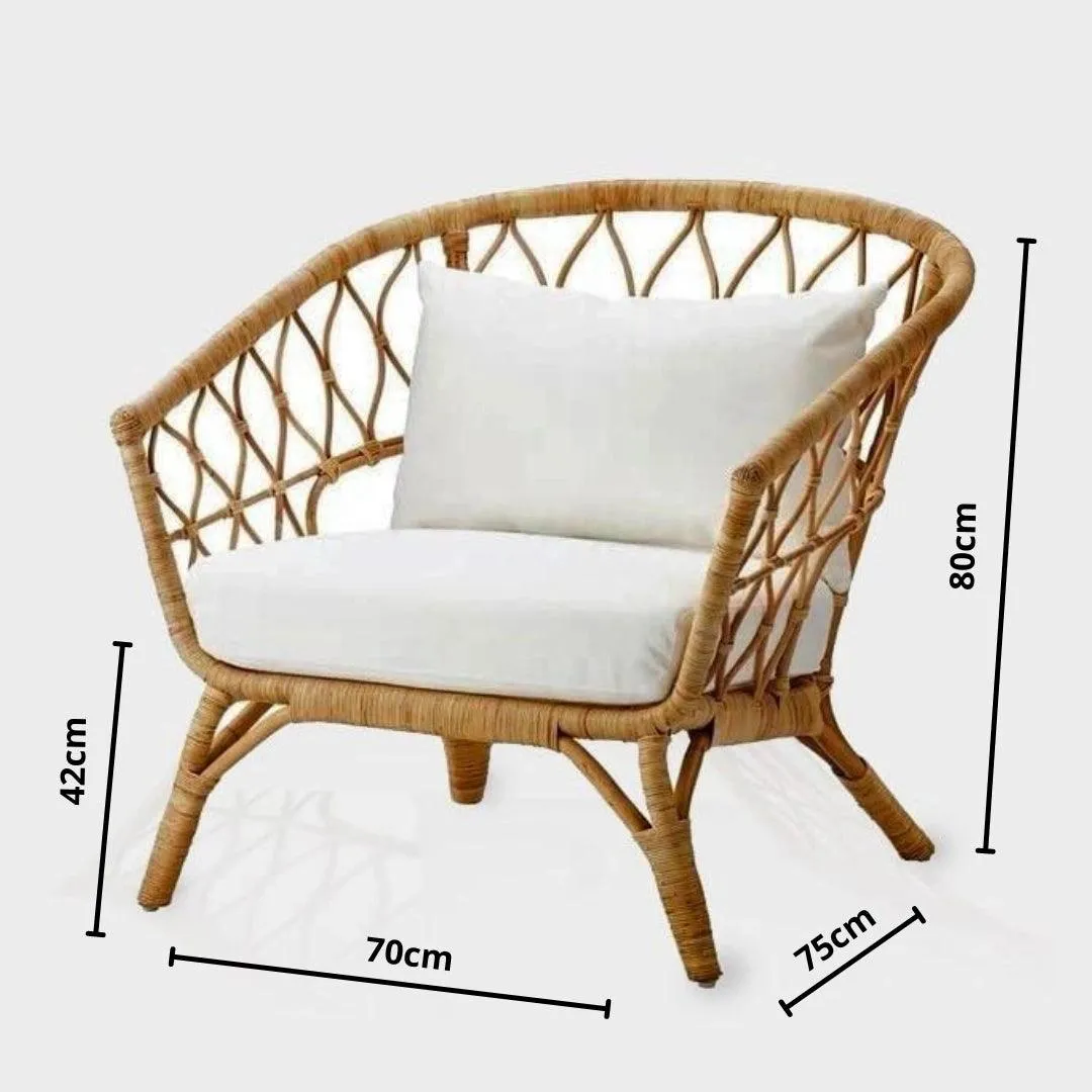 Handcrafted Modern Design Bamboo Cane Chairs