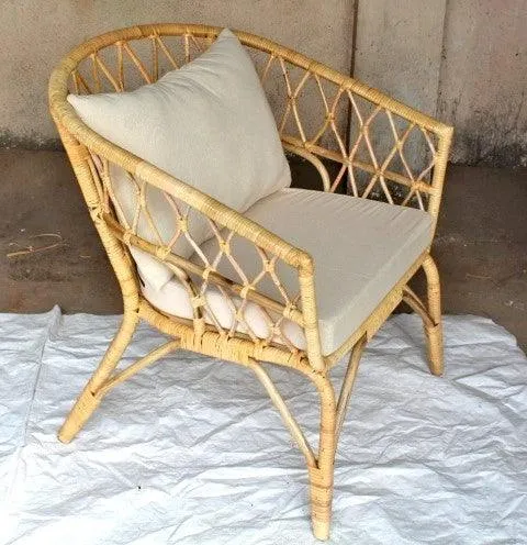 Handcrafted Modern Design Bamboo Cane Chairs