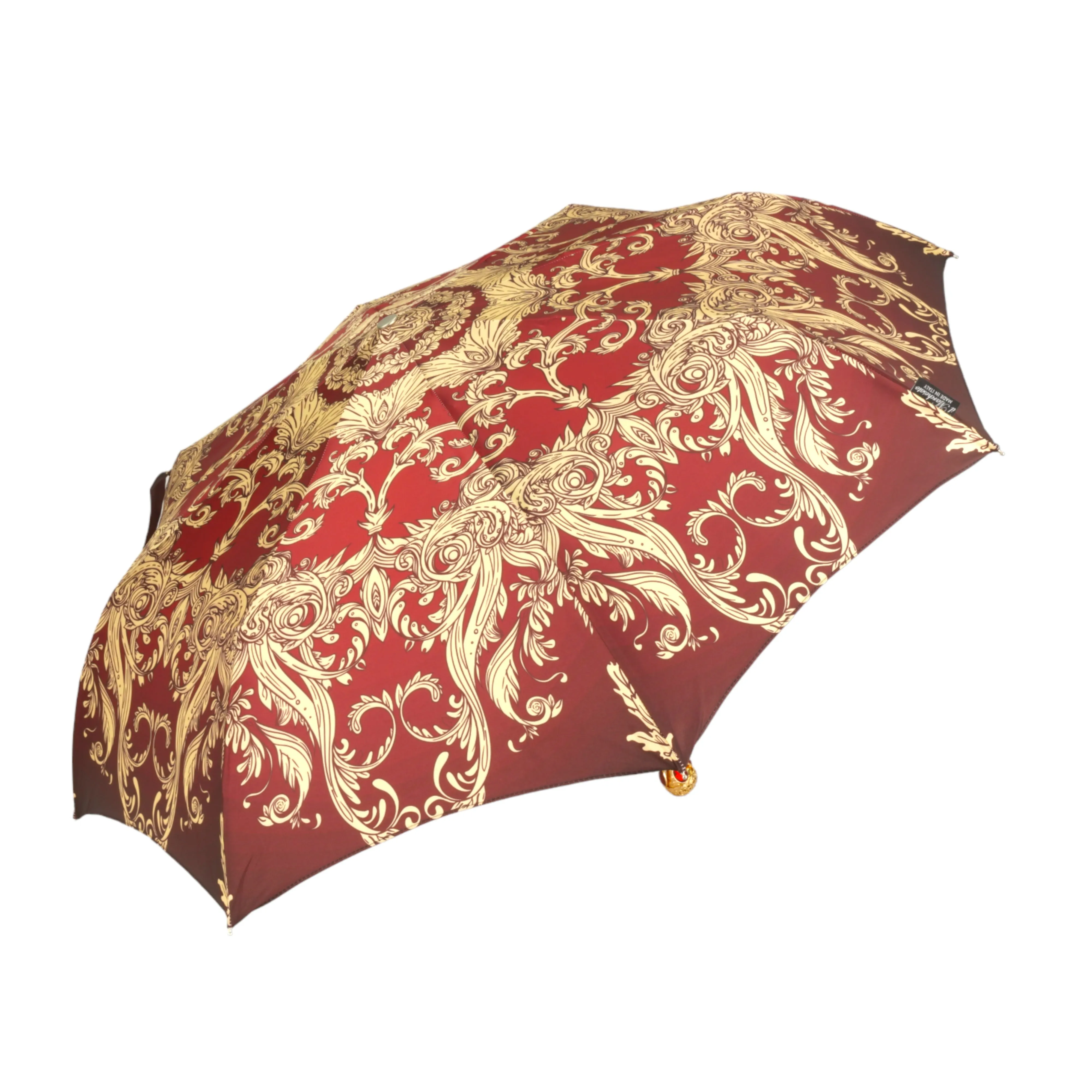 Il Marchesato ombrelli Burgundy crown design - Mylord red stones Handle
