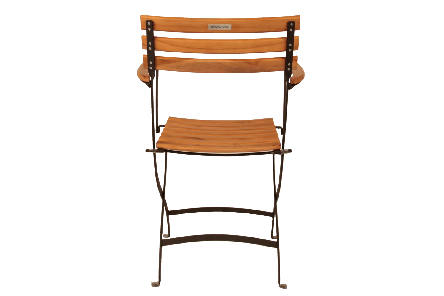 Karla teak folding chair with armrest