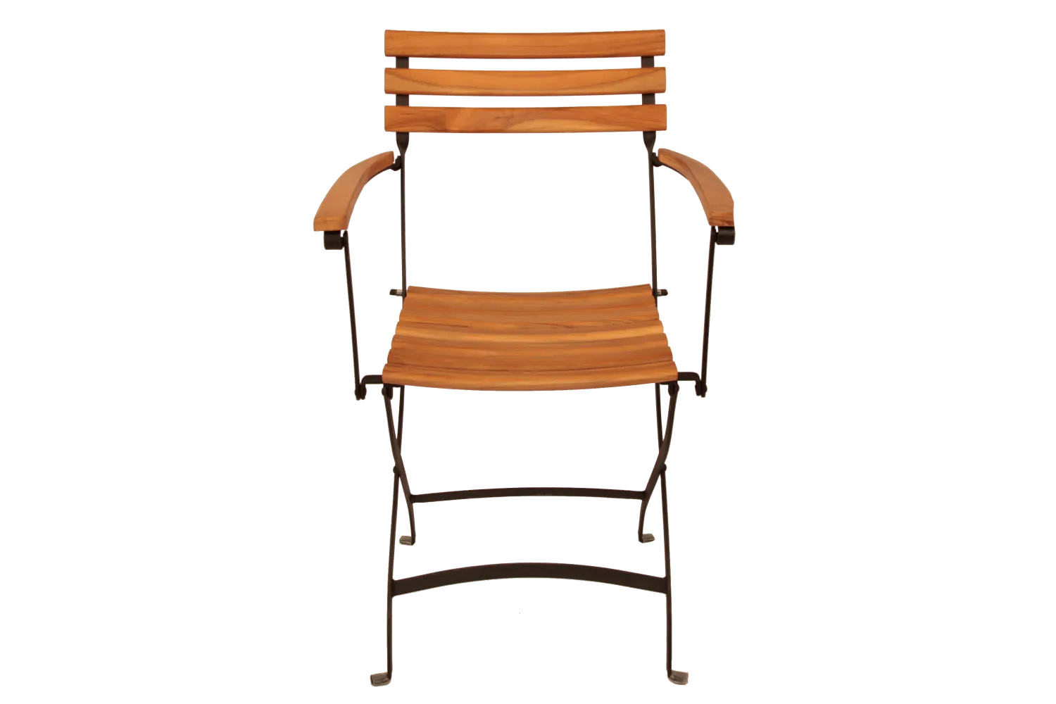 Karla teak folding chair with armrest
