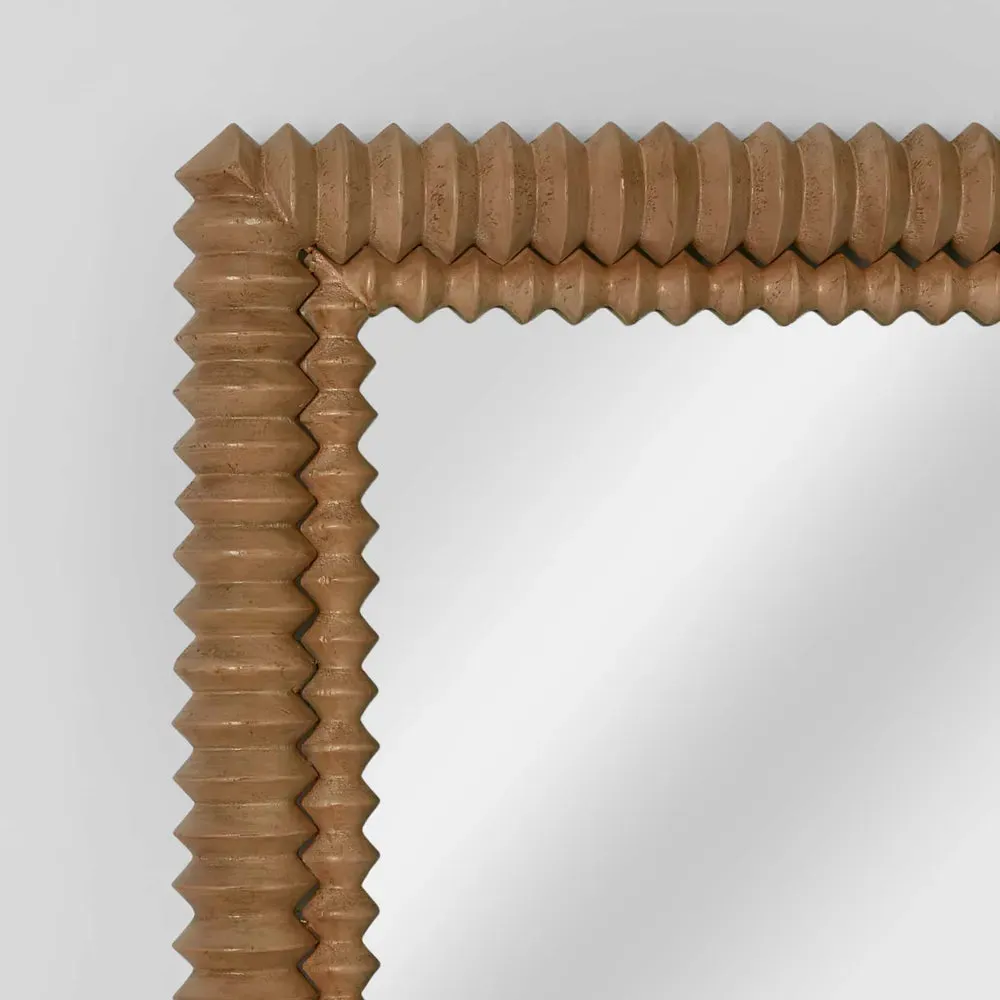 Kendra Rectangle Wooden Wall Mirror