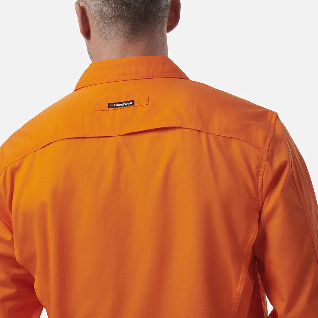 King Gee Workcool 2 Hi-Vis Long Sleeve Drill Work Shirt (K54805)