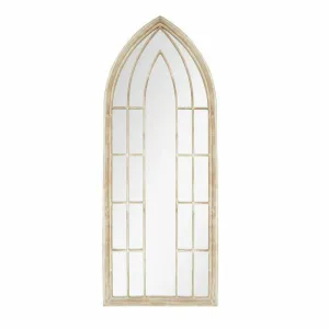 La Hacienda 153cm Large Arch Stone Effect Outdoor/Indoor Mirror