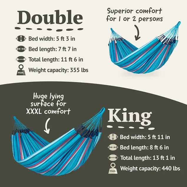 LA SIESTA Brisa Classic Hammock Swing (Double - W 160 cm)
