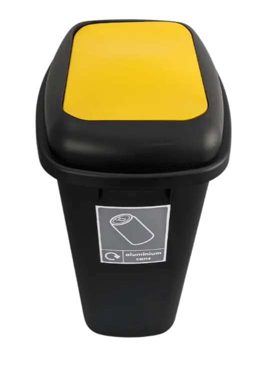 Large 90 Litre Push Flap Recycling Bin - 90 Litre