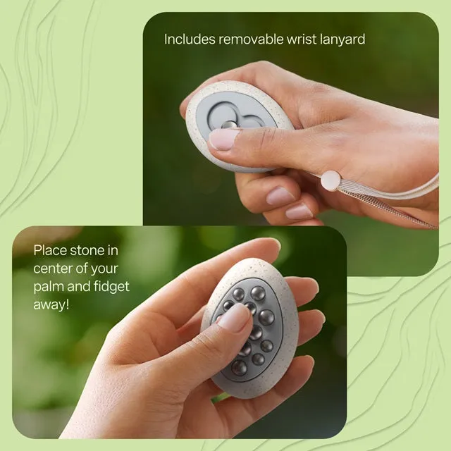 Lifelines Grounding Stones Meditative Fidget Set plus Essential Oil Blend