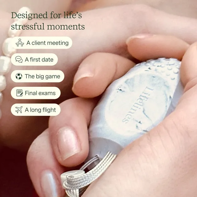 Lifelines Grounding Stones Meditative Fidget Set plus Essential Oil Blend