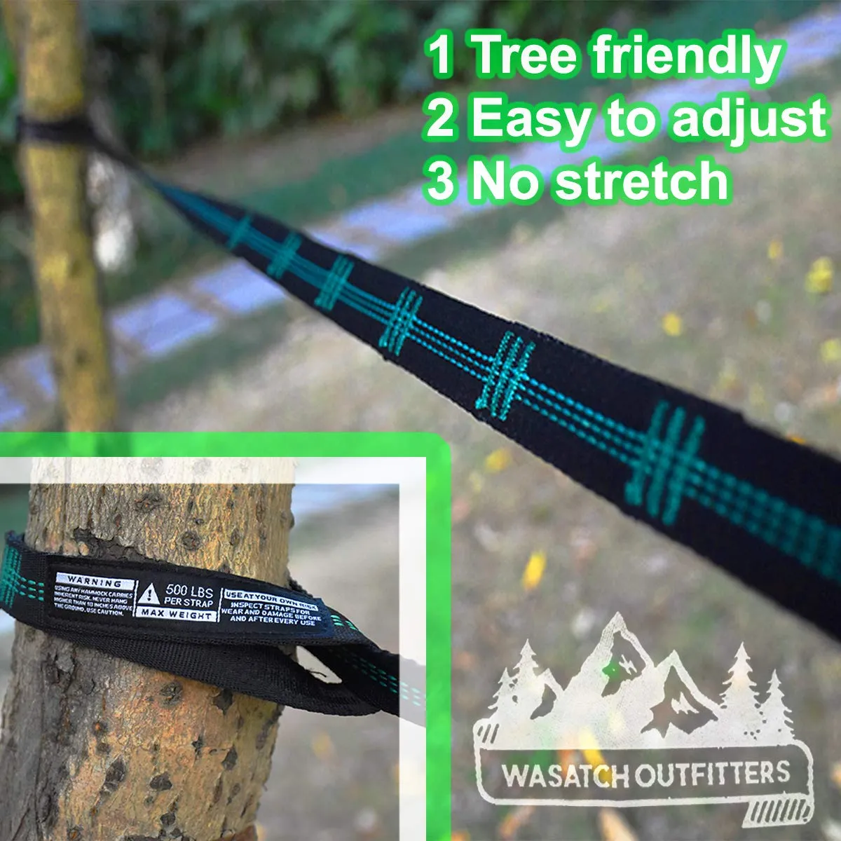 Lightweight parachute Hammock - Wasatch Outfitters