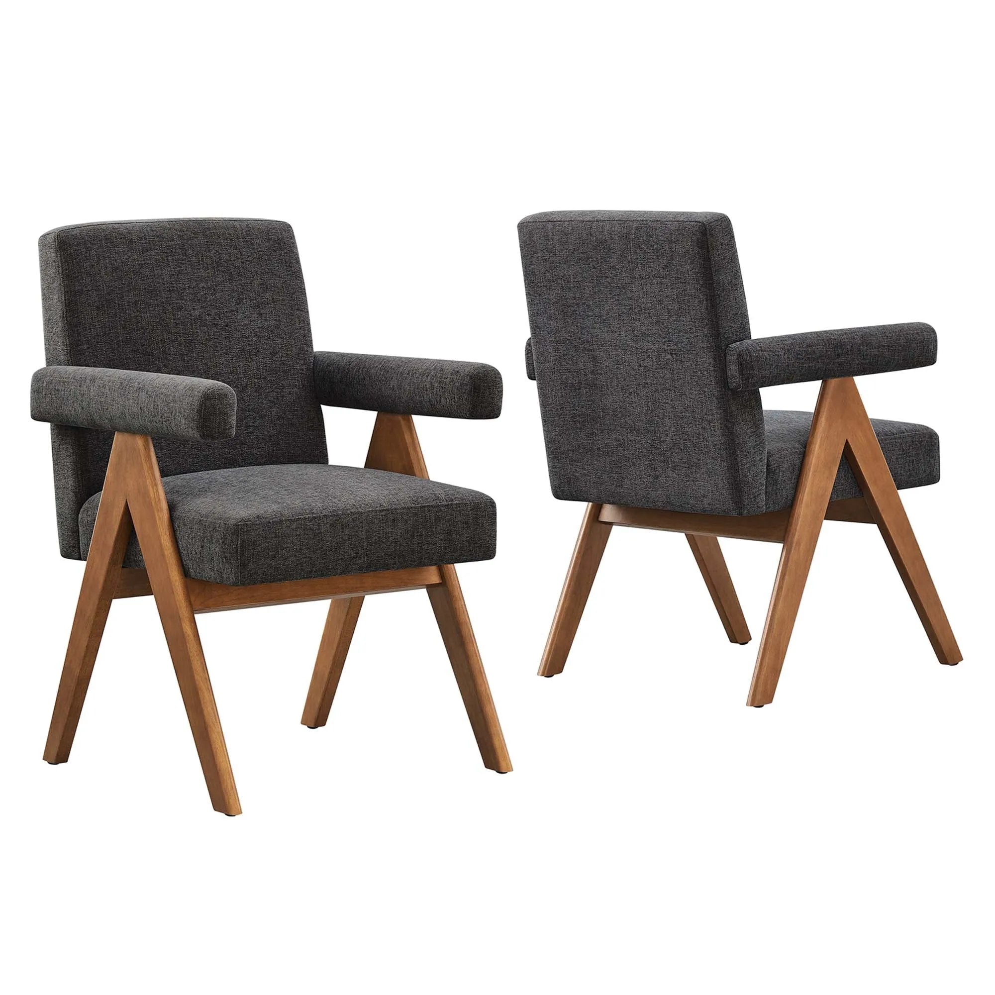 Lyra Fabric Dining Room Chair - Set of 2 by Modway
