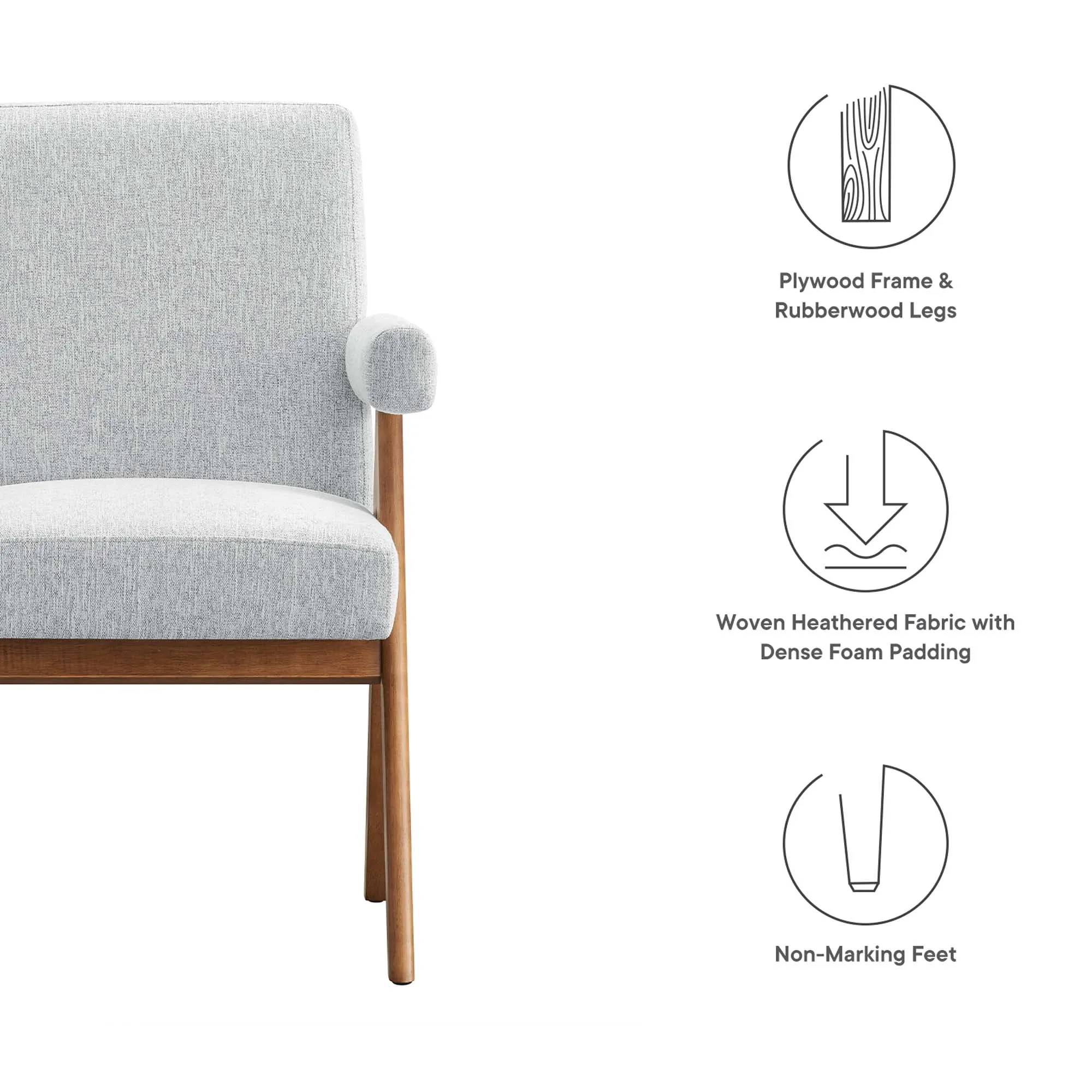 Lyra Fabric Dining Room Chair - Set of 2 by Modway