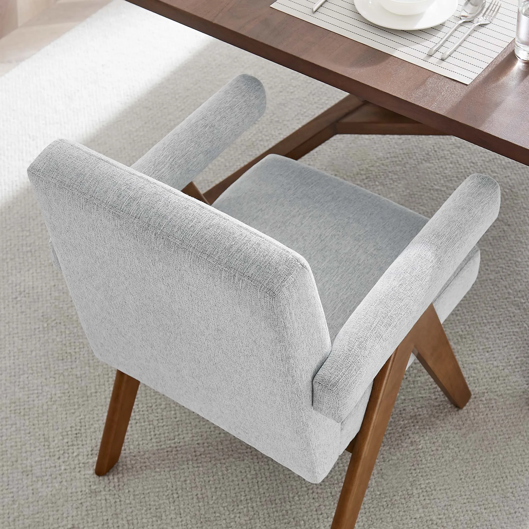 Lyra Fabric Dining Room Chair - Set of 2 by Modway