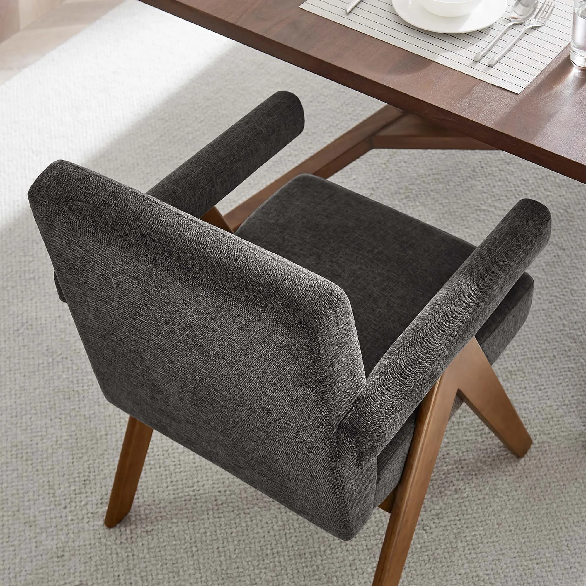Lyra Fabric Dining Room Chair - Set of 2 by Modway