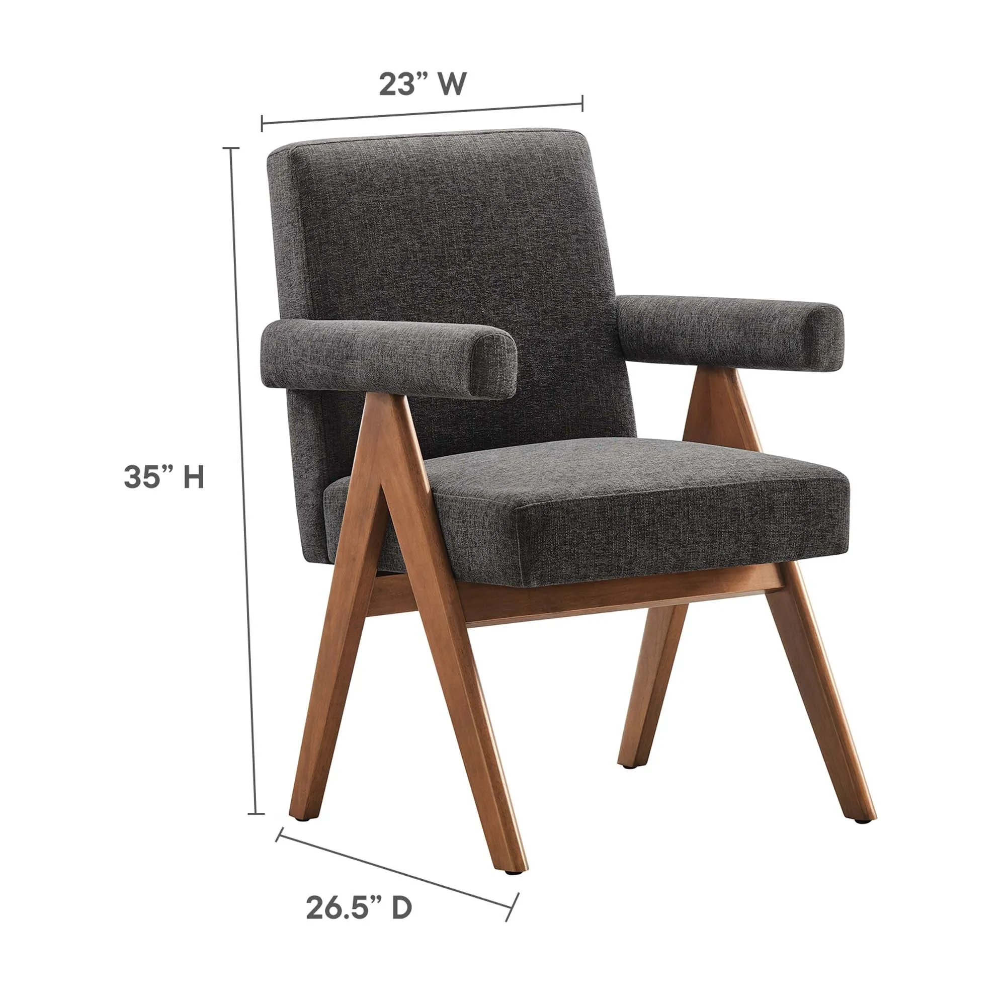 Lyra Fabric Dining Room Chair - Set of 2 by Modway